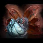 1:1 3d_(artwork) anus arthropod arthropod_abdomen arthropod_abdomen_genitalia arthropod_abdomen_pussy blush butt compound_eyes darth_saburou digital_media_(artwork) female feral fuzzy gaping generation_5_pokemon genitals grotesque_genitals hi_res insect lepidopteran looking_at_viewer lying nintendo on_back pokemon pokemon_(species) presenting presenting_hindquarters pussy slocik solo volcarona