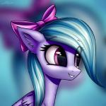 1:1 2017 absurd_res accessory bow_(feature) bow_accessory bow_ribbon centered_hair_bow digital_media_(artwork) equid equine eyelashes feathered_wings feathers female feral flitter_(mlp) friendship_is_magic fur hair hair_accessory hair_bow hair_ribbon hasbro hi_res mammal my_little_pony mythological_creature mythological_equine mythology pegasus ribbons setharu smile solo wings