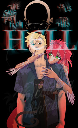 3d_effect angry anthro arm_tattoo bald black_bottomwear black_clothing black_hair black_pants black_robe blood bloodshot_eyes bodily_fluids bottomwear brown_body brown_fur canon_couple clothed clothed_anthro clothed_female clothed_human clothed_male clothing crying dazed detailed_background elbow_feathers eyebrows eyewear feathers female fingers floral_print front_view frown fur furgonomics green_eyes group gun hair hand_on_chin holding_gun holding_object holding_ranged_weapon holding_weapon hug hugging_another hugging_from_behind human_on_anthro humanoid_hands interspecies logo long_hair long_tail looking_at_another looking_up male male/female orange_body pants purple_eyes raised_eyebrows ranged_weapon red_hair robe sad scratches shadowed_face shirt shoulder_tattoo standing sunglasses tail tan_body tan_feathers tattoo tears text title topwear v-neck weapon purplekatsnek cavemanon_studios volcaldera_ashfall ashley_(volcaldera_ashfall) cathy_(volcaldera_ashfall) james_(volcaldera_ashfall) dinosaur dromaeosaurid human mammal prehistoric_species reptile saurischian scalie simian_(species) theropod velociraptor absurd_res chromatic_aberration colored english_text hi_res shaded watermark