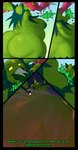 belly big_belly big_breasts big_butt breasts butt death duo female female_pred green_body nude nude_female oral_vore overweight simple_background text vore yellow_sclera dongwongtang nintendo pokemon mandy_(mobiustheice) gardevoir generation_3_pokemon generation_5_pokemon humanoid maractus pokemon_(species) 2020 comic hi_res