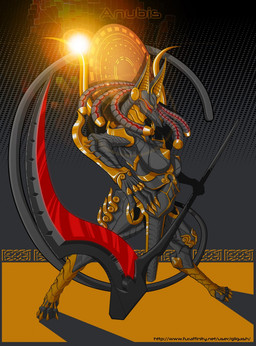 4_toes anthro biped black_body black_skin claws dreadlocks feet female holding_object holding_weapon machine melee_weapon polearm red_eyes scythe solo standing sun text toes weapon gilgash egyptian_mythology middle_eastern_mythology mythology anubis anubian_jackal canid canine canis deity jackal mammal robot character_name hi_res url