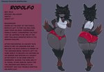 absurd_res animal_humanoid big_butt butt canid canid_demon canid_humanoid canine canine_humanoid demon english_text femboy hellhound hellhound_(mge) hi_res huge_butt humanoid jellydadyy_(artist) male mammal mammal_humanoid model_sheet monster_girl_(genre) monster_girl_encyclopedia mythological_canine mythological_creature mythology red_eyes rodolfo_(hellwanwan) solo text thick_thighs