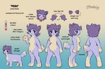 ambiguous_gender anthro collar color_swatch ear_piercing feral paws piercing pronouns solo text teebsly peri_(teebsly) domestic_cat felid feline felis mammal english_text model_sheet