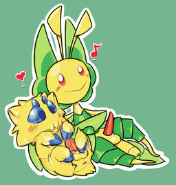 4_eyes anthro anus balls blush duo erection genitals glans green_background happy heart_symbol humanoid_genitalia humanoid_penis interspecies male male/male multi_eye note nude penis plant simple_background size_difference smile tapering_penis malcolm_(artist) nintendo pokemon arachnid arthropod elemental_creature flora_fauna generation_5_pokemon insect joltik leavanny pokemon_(species)