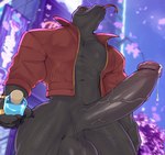 abs anthro balls barazoku bedroom_eyes big_balls big_muscles big_penis bodily_fluids bottle bottomless bottomless_anthro bottomless_male building chug_jug city claws clock clothed clothing container dripping erection forked_tongue genital_fluids genitals glans gold_(metal) gold_jewelry holding_bottle holding_container holding_object holding_potion huge_balls huge_muscles huge_penis humanoid_genitalia humanoid_penis jacket jewelry long_penis looking_at_viewer low-angle_view male muscular muscular_anthro muscular_male narrowed_eyes navel non-mammal_balls open_clothing open_jacket open_topwear outside pecs penis petals potion potion_bottle precum precum_drip precum_string presenting presenting_penis ring_(jewelry) saggy_balls scales seductive sign skyscraper smile solo standing thick_penis thick_thighs tongue tongue_out topwear vein veiny_penis watch deuzion epic_games fortnite thunder_(fortnite) komodo_dragon lizard monitor_lizard reptile scalie 2025 absurd_res hi_res