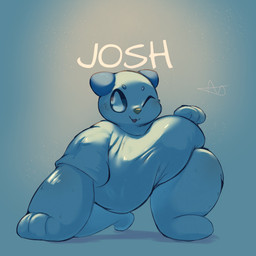anthro big_breasts blinking breasts clothing female one_eye_closed paws shirt shortstack solo topwear white_body lightmizano nintendo pokemon josh_(lightmizano) generation_5_pokemon oshawott pokemon_(species) 1:1 hi_res