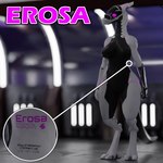 1:1 3d_(artwork) android belly black_belly blender_(artwork) blender_cycles blurred_background digital_media_(artwork) erosa female glass hi_res machine metal_arm phone_number pink_eyes qtpie- robot solo space synth_(vader-san) tail tall white_body