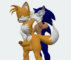 anal anal_penetration anthro balls big_balls big_penis brown_glans butt duo erection from_behind_position genitals glans hands_behind_back looking_pleasured male male/male penetration penis sex simple_background standing standing_sex thick_thighs white_background wrist_grab doomlazy27 kabalmystic_(modeler) prisma3d sega sonic_the_hedgehog_(series) miles_prower sonic_the_hedgehog canid canine eulipotyphlan fox hedgehog mammal 3d_(artwork) digital_media_(artwork)