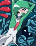 2012 4:5 blush breasts censor_bar censored duo female gardevoir generation_3_pokemon generation_4_pokemon genitals green_hair hair ineffective_censorship interspecies looking_at_viewer mammal miya_(fri) nintendo nipples not_furry open_mouth pokemon pokemon_(species) pussy red_eyes tangrowth tentacle_creature tentacles tongue