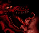 balls bodily_fluids creepy duo erection fellatio feral fur genital_fluids genitals glowing glowing_eyes machine male male/male metal metallic oral penile penis precum red_body red_fur saliva saliva_on_tongue sex teeth teeth_showing tongue tongue_out alexdrawsx five_nights_at_freddy's five_nights_at_freddy's_4 scottgames nightmare_foxy_(fnaf) animatronic canid canine fox mammal robot 2025 digital_media_(artwork) hi_res