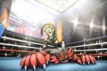 anthro championship_belt claws clothing confetti female fighting_ring male open_mouth particles teeth wrestling otakuap animal_crossing nintendo pokemon super_smash_bros. super_smash_bros._ultimate isabelle_(animal_crossing) canid canine canis domestic_dog felid generation_7_pokemon incineroar mammal pokemon_(species) shih_tzu toy_dog hi_res