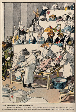 ambiguous_gender anthro arm_support beard being_watched biped blood bodily_fluids bound bow_tie bowl box brain bucket clothed clothed_anthro clothing coat collared_shirt container detailed_background doctor dress_shirt elderly elderly_human elderly_male eyewear facial_hair floppy_ears folded_ears furniture glasses gore group hands_tied holding_object holding_organ inside jacket lab_coat large_group leaning_on_elbow long_ears looking_at_another looking_down lying male male_human medical medical_instrument on_side organ_removal organs pince-nez scalpel scientific_instrument scissors shirt sitting standing suit suit_jacket surgeon surgical_instrument surgical_operation table tail text topwear vivisection wearing_glasses whiskers white_clothing white_coat white_topwear unknown_artist amphibian bear canid canine canis domestic_dog frog human lagomorph leporid mammal mouse murid murine rabbit rodent 1910 20th_century absurd_res ancient_art german_text hi_res lithograph_(artwork) traditional_media_(artwork) translated