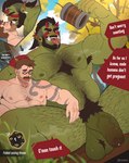 after_kiss arm_hair armpit_hair ball_tuft balls beard big_balls big_dom_small_sub big_nipples big_pecs big_penis black_hair bodily_fluids body_hair chest_hair dice_roll dominant dominant_humanoid dominant_male drooling duo ear_piercing ear_ring eyewear facial_hair french_kissing genitals glasses green_body hair hairy hairy_balls happy_trail horn human_on_humanoid interspecies kissing leg_hair looking_pleasured male male/male markings muscular muscular_human muscular_humanoid muscular_male mustache navel nipples nude pecs penis piercing pointy_ears ponytail ring_piercing saliva saliva_string size_difference smaller_human smaller_male submissive submissive_human submissive_male sweat tattoo text tongue tongue_out tribal tribal_markings tribal_tattoo tuft tusks drawreshi horned_humanoid human humanoid mammal orc absurd_res english_text hi_res