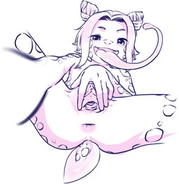 5_fingers anthro anus butt butt_from_the_front cervix double_spread drill_curls extended_arm fangs female female_anthro fingers flat_chested genitals hair long_tongue looking_at_viewer looking_down looking_down_at_viewer low-angle_view nipples nude nude_anthro nude_female open_mouth presenting presenting_vulva reaching_towards_viewer small_tail solo spread_legs spread_vulva spreading tail teeth tongue tongue_out vulva worm's-eye_view young young_anthro young_female aogami addison_lopez amphibian frog poison_dart_frog 2024 absurd_res digital_drawing_(artwork) digital_media_(artwork) hi_res line_art monochrome pink_and_white portrait shaded shaded_line_art three-quarter_portrait