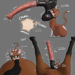 ambiguous_feral ambiguous_gender anatomically_inaccurate animal_genitalia animal_penis anus ball_worship balls balls_on_face big_penis blush bodily_fluids body_worship butt butt_sniffing collar description disembodied_penis emanata equine_genitalia equine_penis erection extreme_size_difference eyebrow_piercing faceless_character faceless_feral faceless_male facial_piercing feral flared_penis genital_fluids genital_worship genitals grey_background hooves huge_penis internal internal_balls larger_feral larger_male looking_pleasured male male/ambiguous male_feral medial_ring monotone_background onomatopoeia penile penis penis_worship piercing precum precum_bead profanity puffy_anus quadruped saggy_balls servicing_from_below simple_background sitting size_difference smaller_ambiguous smaller_feral sniffing sound_effects talking_to_self text throbbing throbbing_penis toony unguligrade vein veiny_balls veiny_penis cr4vr0 domestic_cat equid equine felid feline felis horse mammal 1:1 absurd_res colored digital_media_(artwork) english_text hi_res multiple_scenes shaded signature female_(lore)