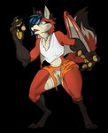 anthro_to_feral clothing female mid_transformation species_transformation tail torn_clothing transformation white_singlet wings beefrequency raibiash canid canine fox mammal absurd_res alpha_channel hi_res