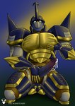 anthro armor blue_body bodily_fluids clothing cum cum_drip dripping ejaculation erection gauntlets genital_fluids genitals gloves handwear headgear helmet horn horned_helmet humanoid_genitalia humanoid_penis kneeling male masturbation muscular muscular_anthro muscular_male pec_grab pecs penis simple_background solo spread_legs spreading sweat touching_pecs touching_self vein veiny_penis lewdsparkz bandai_namco digimon arthropod beetle beetlemon digimon_(species) human insect mammal 2022 colored digital_drawing_(artwork) digital_media_(artwork)