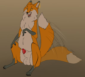 abstract_background animal_genitalia animal_penis anthro balls big_balls canine_genitalia canine_penis ear_piercing ear_ring genitals gesture gradient_background hand_gesture lipsticking looking_at_viewer male overweight penis piercing pointing pointing_at_penis ring_piercing semi-anthro simple_background solo tail tail_motion tailwag toothyfops charlie_(toothyfops) canid canine fox mammal