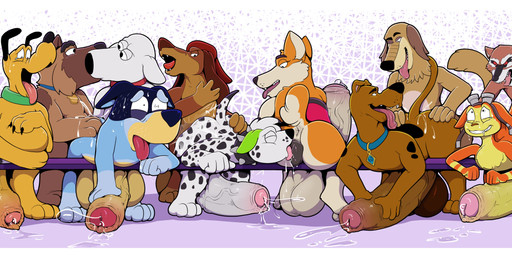 abdominal_bulge abstract_background anal anal_penetration animal_genitalia animal_vulva anthro anthro_on_anthro anthro_on_feral anthro_penetrated anthro_penetrating anthro_penetrating_anthro anthro_penetrating_feral anus backsack balls bent_over bestiality big_balls big_butt big_penis black_body black_fur black_nose black_spots bodily_fluids brown_body brown_fur butt butt_slap canine_genitalia chest_tuft claws collar collar_only collar_tag cunnilingus doggystyle double_anal double_penetration drooling erection eyewear eyewear_on_head eyewear_only feral feral_on_feral feral_penetrated feral_penetrating feral_penetrating_feral foreskin from_behind_position fur genital_fluids genital_piercing genitals gloves_(marking) goggles goggles_on_head goggles_only group group_sex hand_on_butt herm herm/male huge_balls huge_penis humanoid_genitalia humanoid_penis hyper hyper_balls hyper_genitalia hyper_penis intersex intersex/male intraspecies kissing leg_markings looking_back male male/male male_penetrated male_penetrating male_penetrating_male markings masturbation multicolored_body multicolored_fur nose_to_anus nude nude_anthro nude_male one_eye_closed open_mouth oral orange_body orange_fur orgy parallel_sex penetration penile penile_masturbation penis penis_piercing piercing precum precum_puddle precum_squirt prince_albert_piercing red_sclera ring_(marking) ringed_tail saliva sex slap socks_(marking) spots spotted_body spotted_fur striped_markings striped_tail stripes sweat sweatdrop tail tail_markings tan_body tan_fur tears threesome tongue tongue_out toothy_grin tuft two_tone_body two_tone_fur vaginal vein veiny_penis vulva white_body white_fur chikiota all_dogs_go_to_heaven bluey_(series) disney don_bluth family_guy guardians_of_the_galaxy hanna-barbera housebroken jak_and_daxter johnny_test_(series) marvel mr._pickles_(series) naughty_dog netflix paradise_pd scooby-doo_(series) sony_corporation sony_interactive_entertainment bandit_heeler brian_griffin bullet_(paradise_pd) daxter dukey elsa_(housebroken) itchy_itchiford mr._pickles pluto_(disney) rocket_raccoon scooby-doo australian_cattle_dog canid canine canis cattledog domestic_dog great_dane herding_dog mammal mastiff molosser mustelid ottsel pastoral_dog procyonid raccoon welsh_corgi hi_res