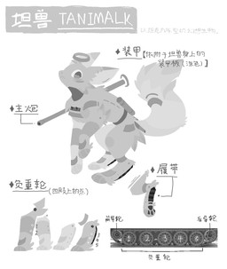 3_toes ambiguous_gender armored_vehicle ear_markings feet feral gun ranged_weapon solo tankbeast text toes tracked_vehicle weapon zerovlindel felid feline felis mammal chinese_text hi_res monochrome translation_request