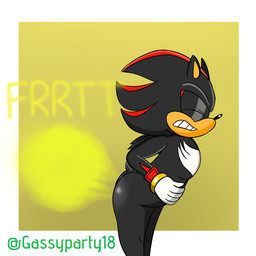 anthro belly_grab black_body black_fur butt clenched_teeth clothing eyes_closed fart fart_cloud fart_fetish fur gloves handwear male male_farting side_view solo tail teeth supersonicparty18 sega sonic_the_hedgehog_(series) sonic_x_shadow_generations shadow_the_hedgehog eulipotyphlan hedgehog mammal 1:1 hi_res