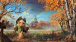 apple autumn barn basket clothing container cowboy_hat detailed_background female feral food fruit hat headgear headwear outside plant rainbow rainbow_arch scarf solo huussii friendship_is_magic hasbro my_little_pony applejack_(mlp) earth_pony equid equine horse mammal pony 16:9 2015 digital_media_(artwork) digital_painting_(artwork) hi_res widescreen