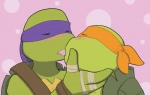 3_fingers bald bandage eyes_closed french_kissing gay green_skin headgear kissing lizard male mask mutant neosmies ninja pattern_background pink_background plain_background raised_arm reptile scalie shadow shell standing teenage_mutant_ninja_turtles tongue tongue_out turtle
Rating: Questionable
Score: 3
User: forkU
Date: July 26, 2013