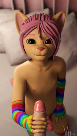 animated_gif anthro balls bed clothing consistent_pov duo erection eye_contact femboy first_person_view fur furniture genitals green_eyes hair handjob humanoid_genitalia humanoid_penis inside kneeling looking_at_another looking_at_partner looking_at_viewer male male/male male_pov nipples nude on_bed penile penis sex shota young young_anthro vitki felid feline mammal 2020 3d_(artwork) 3d_animation animated digital_media_(artwork) short_playtime