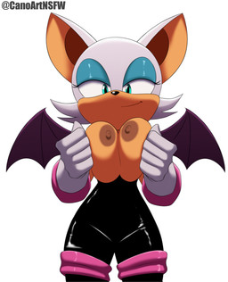 5_fingers anthro areola back_wings big_breasts black_bodysuit black_clothing black_skinsuit blue_eyelids bodysuit breasts brown_areola brown_inner_ear brown_nipples clothed clothed_anthro clothed_female clothing eyelashes female female_anthro fingers front_view fur gloves half-closed_eyes handwear latex latex_bodysuit latex_clothing latex_skinsuit membrane_(anatomy) membranous_wings multicolored_body multicolored_clothing multicolored_fur multicolored_gloves multicolored_handwear narrowed_eyes nipple_dip nipples orange_body orange_fur orange_inner_ear pink_clothing pink_gloves pink_handwear pressing_breasts_together pupils purple_wings simple_background skinsuit solo teal_eyes text tight_clothing two_tone_body two_tone_clothing two_tone_fur two_tone_gloves two_tone_handwear two_tone_inner_ear white_background white_body white_clothing white_ears white_fur white_gloves white_handwear wings canoart sega sonic_the_hedgehog_(series) rouge_the_bat bat mammal 2025 absurd_res artist_name hi_res portrait three-quarter_portrait