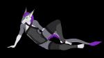 anthro black_background breasts clothed clothing female fur grey_body grey_fur hair legwear lingerie long_hair looking_at_viewer navel purple_body purple_fur purple_hair raised_leg simple_background solo spread_legs spreading tail translucent translucent_clothing white_body white_fur yellow_eyes rebeldragon101 storm_(stormblazer) sergal 16:9 2016 widescreen