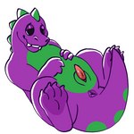 anthro anus butt genitals male paws penis purple_body solo hornymitch barney_and_friends pbs barney_the_dinosaur dinosaur prehistoric_species reptile scalie 1:1 absurd_res hi_res