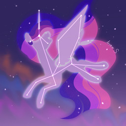 aurora_(phenomenon) constellation female feral flying hair horn long_hair sky smile solo star starry_sky wings meteor_s friendship_is_magic hasbro my_little_pony mythology twilight_sparkle_(mlp) equid equine mammal mythological_creature mythological_equine winged_unicorn 1:1 absurd_res hi_res