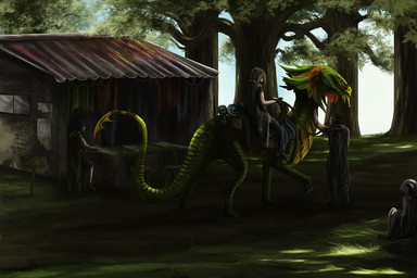 day detailed_background feral forest grass group outside plant quadruped tail tree ashesdrawn mythology dragon human mammal mythological_creature mythological_scalie scalie 2015 3:2 digital_media_(artwork)