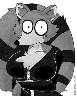 anthro big_tail bodysuit clothed clothing female femme_fatale footwear fur silly skinsuit solo suit tail thief tight_clothing efradraws uva_the_raccoon mammal procyonid raccoon absurd_res digital_media_(artwork) graphite_(artwork) hi_res monochrome sketch traditional_media_(artwork)