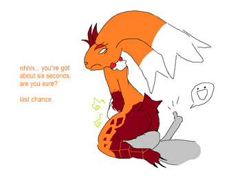 :d ambiguous_gender anthro antlers asking_another brown_body butt candy chocolate claws dessert dialogue duo ear_piercing ear_ring ellipsis emoticon facesitting female floppy_ears food frown fur gesture gloves_(marking) grey_body hand_gesture holding_belly horn looking_down looking_down_at_another markings narrowed_eyes neck_tuft orange_text piercing ring_piercing rumbling_stomach scut_tail short_tail simple_background sitting_on_another smile speech_bubble tail text thumbs_up toe_claws tuft white_background white_body white_eyes white_fur theonetruesinner fakemon peeps torrifudge_(theonetruesinner) human jackalope lagomorph mammal english_text