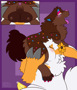 animal_genitalia anus balls big_balls butt butt_grab claws close-up fellatio feral flower genitals hand_on_butt holding_up knot knotting male oral oral_knotting oral_penetration paws penetration penile penis plant sex sheath size_difference taper tapering_penis conditional_dnp pocketpaws nintendo pokemon cosmo_(sweerpotato) quinn_(zangeese) canid canine canis domestic_dog generation_3_pokemon mammal pokemon_(species) shiba_inu spitz zangoose 2d_animation animated frame_by_frame hi_res