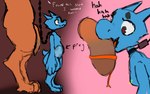 anthro big_penis breath chain chain_leash collar collar_only duo female genitals heart_eyes heart_symbol leash male male/female markings mouth_on_penis nude panting penis pregnant pregnant_anthro pregnant_female ring_(marking) neppyboi no_name kobold scalie 16:10 hi_res widescreen