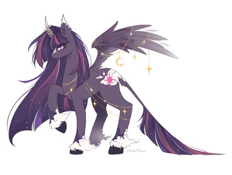 alternate_form feathers female feral fetlocks hair horn jewelry long_hair looking_at_viewer simple_background solo wings yaara friendship_is_magic hasbro my_little_pony mythology twilight_sparkle_(mlp) equid equine mammal mythological_creature mythological_equine winged_unicorn hi_res