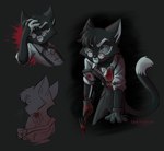 4_fingers anthro bandage black_background black_body black_bottomwear black_clothing black_fur black_gloves black_handwear black_nose black_pants blood blood_on_clothing blood_on_face blood_on_gloves blood_on_shirt blood_on_topwear blood_on_weapon bodily_fluids bottomwear claw_hammer clothed clothed_anthro clothed_male clothing collared_shirt dipstick_tail dress_shirt exposed_shoulder eyebrows eyewear facial_markings fingers fully_clothed fully_clothed_anthro fully_clothed_male fur glasses gloves hammer handwear head_markings head_tuft holding_hammer holding_object holding_tool holding_weapon male male_anthro markings monotone_bottomwear monotone_clothing monotone_pants monotone_shirt monotone_topwear multicolored_body multicolored_fur muzzle_(marking) pants shirt simple_background solo suspenders tail tail_markings text tools topwear tuft two_tone_body two_tone_fur weapon wearing_glasses white_body white_clothing white_dress_shirt white_eyebrows white_fingers white_fur white_inner_ear white_shirt white_snout white_tail_tip white_topwear littlevioletart lackadaisy mordecai_heller domestic_cat felid feline felis mammal tuxedo_cat 2025 artist_name colored digital_media_(artwork) hi_res portrait three-quarter_portrait