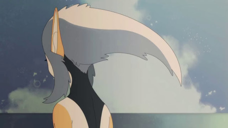 black_markings blinking facial_markings female female_humanoid forehead_markings grey_hair hair head_markings looking_at_viewer markings monster_girl_(genre) multicolored_body multicolored_hair pointy_ears red_eyes red_markings sea slim solo turning_around water white_body white_hair wind wind_blowing_hair yellow_body shyvi sound_warning blue_submarine_no._6 mutio animal_humanoid fish fish_humanoid humanoid marine marine_humanoid nereid 16:9 2d_animation animated frame_by_frame short_playtime sound webm widescreen