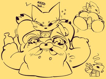 alcohol alcohol_bottle anthro backsack ball_tuft balls beverage beverage_bottle bottle breast_grab breasts bubble clothing container drunk drunk_bubble drunk_sex duo from_behind_position fur genitals hand_on_breast male male/male overweight overweight_male penis robe sex shy size_difference small_anus small_breasts smaller_male substance_intoxication thick_penis tuft worried_look salamikii nine_sols red_candle_games kuafu_(nine_sols) yi_(nine_sols) felid feline mammal solarian hi_res