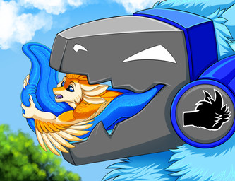 3_fingers 4_ears anthro anthro_pred anthro_prey black_sclera blue_body blue_eyes blue_flesh blue_fur blue_insides blue_mouth blue_tongue claws duo feather_hair feathered_wings feathers finger_claws fingers fur grey_visor hair hugging_tongue in_mouth larger_anthro larger_male larger_nude larger_pred machine macro_anthro macro_male male male_anthro male_pred male_prey multi_ear nude nude_anthro nude_male open_mouth orange_body orange_ears orange_feathers orange_hair orange_wings outside protogen_visor pseudo_hair purple_tongue size_difference smaller_anthro smaller_male smaller_nude tongue tongue_out vore white_body white_claws white_eyes white_feathers white_inner_ear white_wings winged_arms wings furrypur lasket ravashi_(dynnie) avali avian protogen hi_res male_(lore)