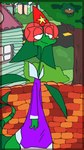 anthro brick_wall building calm clothing cone_hat egg freckles green_body hat headgear headwear house male nest plant road robe solo summer tree wall_(structure) roksim nintendo pokemon roksim_the_time_mage flygon generation_3_pokemon pokemon_(species) hi_res