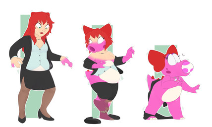 anthro black_bottomwear black_clothing black_footwear black_high_heels black_skirt bottomwear breasts clothing egg egg_from_mouth female footwear growth hair high_heels human_to_anthro looking_down oviposition pink_body red_hair ribbons shirt shoes shrinking simple_background size_transformation skirt solo species_transformation standing surprised tail tail_growth topwear transformation white_background fauvfox mario_bros nintendo anath_(anath) birdo_(character) birdo human mammal 2022 absurd_res digital_media_(artwork) hi_res sequence