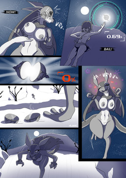 big_breasts breasts chasing desert emanata female genitals heart_symbol male moon pal_sphere palmorph running spiral spiral_eyes star text tongue vulva banditofbandwidth_(artist) palworld pocketpair pal_tamer human lovander mammal pal_(species) absurd_res comic hi_res monochrome
