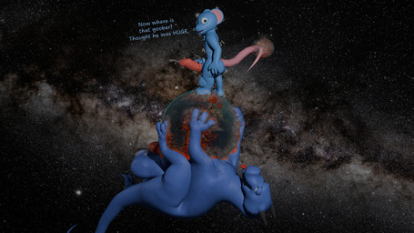anthro balls big_balls big_penis bodily_fluids destruction duo earth feral genital_fluids genitals growth huge_balls huge_penis humanoid_genitalia humanoid_penis macro male male/male moon penis planet precum space text bluemouse5 mythology bluu_(bluemouse5) magnis_(bluemouse5) dragon mammal mouse murid murine mythological_creature mythological_scalie rodent scalie 16:9 english_text hi_res widescreen