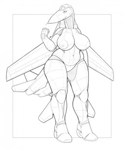 aircraft airplane airplane_wings anthro areola back_wings big_breasts breasts cockpit female genitals jet jet_engine leg_wings machine metal_wings nipples not_furry nude nude_anthro nude_female simple_background solo tail thick_thighs unusual_wing_placement vehicle vulva wide_hips wings ndragon3 f-14 f-14_tomcat northrop_grumman aeromorph living_aircraft living_machine living_vehicle robot digital_media_(artwork) hi_res monochrome