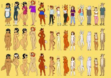 4_toes 5_fingers adolescent anthro antlers apron balls big_breasts big_penis black_bottomwear black_clothing black_hair black_pants blonde_hair blue_bottomwear blue_clothing blue_dress blue_eyes blue_shorts blush bottomwear breast_size_difference breasts brown_body brown_eyes brown_fur brown_hair brown_nipples cargo_shorts cleavage clitoris clothed clothing denim denim_bottomwear denim_clothing dress erection eyes_closed feet female femboy fingers flaccid footwear foreskin fur genitals glans green_eyes grin group hair high_heels horn hotpants humanoid_genitalia humanoid_penis jacket jeans legwear loli long_penis looking_at_another male mature_anthro mature_female medium_breasts multicolored_body multicolored_fur multicolored_hair nipples nude open_mouth orange_body orange_fur pants partially_retracted_foreskin penis pink_bottomwear pink_clothing pink_footwear pink_jacket pink_nipples pink_pants pink_shirt pink_shoes pink_topwear purple_clothing purple_footwear purple_shoes red_clothing red_hair red_jacket red_topwear retracted_foreskin shirt shocked shoes shorts shota simple_background smile sneakers socks spread_vulva spreading stripes sweater sweatpants tan_body tan_fur tank_top text toes tongue topwear two_tone_body two_tone_fur two_tone_hair vulva white_body white_clothing white_footwear white_fur white_shoes yellow_background yellow_clothing yellow_eyes yellow_footwear yellow_shirt yellow_shoes yellow_topwear young young_anthro redout nickelodeon t.u.f.f._puppy annie_hill bobby_beagle clarissa_chipmunk counting_cougar craig_capri daniel_deer fan_character jimmy_corsac josh_kass katty_katswell kitty_katswell mallory_renard mrs._katswell phonics_fox beagle bovid canid canine canis caprine chipmunk cougar deer domestic_cat domestic_dog felid feline felis fox goat ground_squirrel hunting_dog lagomorph leporid mammal rabbit rodent scent_hound sciurid 2020 absurd_res english_text hi_res model_sheet sibling_(lore) sister_(lore) sisters_(lore) twins_(lore)