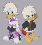 beak duo itoruna disney ducktales ducktales_(2017) donald_duck lena_(ducktales) anatid anseriform avian bird duck 2019 digital_media_(artwork) hi_res