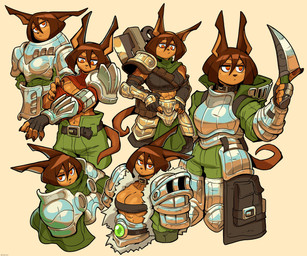 abs alternate_costume anthro armor axe bandeau breastplate breasts brown_body brown_fur brown_hair cleavage clothed clothing dagger female fur hair holding_dagger holding_melee_weapon holding_object holding_weapon melee_weapon muscular muscular_anthro muscular_female pauldron solo topwear weapon ceehaz dog_knight_rpg rory_(ceehaz) canid canine canis dobermann domestic_dog mammal pinscher 2024 6:5 absurd_res hi_res